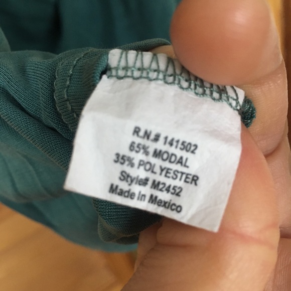 dark turquoise open back tank top - Picture 7 of 8